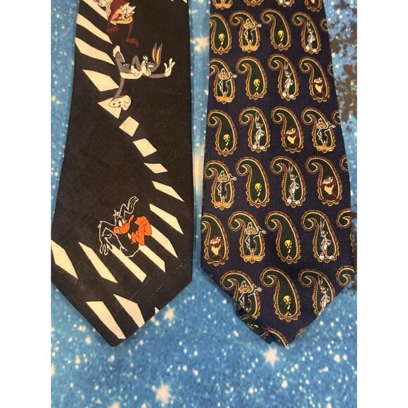 Vintage Looney Tunes Ties Lot Of 2 - Picture 2 of 4